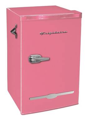 Frigidaire 194026210335 Efr376-pink-com 3.2 Cu Ft Retro Mini Fridge With Side Bottle Opener