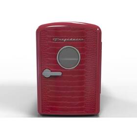 Frigidaire 93878249 9 Can Crocodile Retro Beverage Freestanding Mini Refrigerator Red