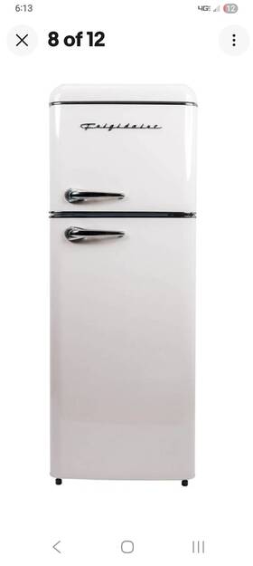 Frigidaire Efr756-cream- Fridgidaire Retro Style Refridgerator Cream White 7.5 Cubic Feet New