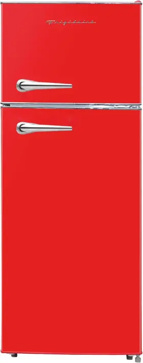 Efr756-red Frigidaire Retro 7.5 Cu.ft Compact 2 Door Refrigerator With Top Freezer