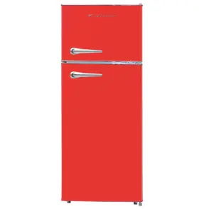 Efr786 Frigidaire 7.5 Cu Ft Retro Fridge Red Top Freezer Spill-proof Shelves