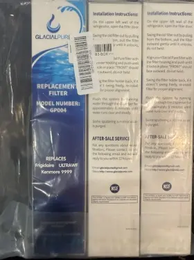 Gp004 Frigidaire Refrigerator Water Filter 3 Pack For Kenmore 9999/frigidaire Ultrawf Model