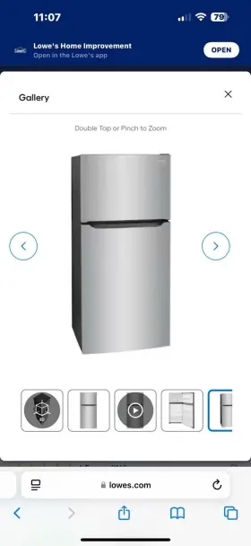 Lftr2045vf Frigidaire 20-cuft Top-freezer Refrigeratorfingerprint Resistant Stainless Steel