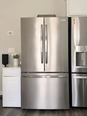 Prmc2285af0 Frigidaire French Door Refrigerator Stainless Steel Adjustable Shelves Light
