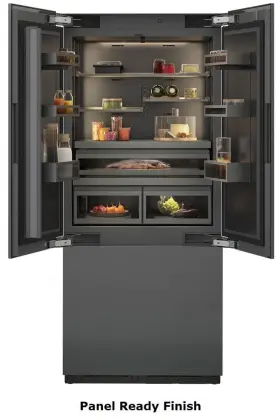 Rvy497790 Gaggenau Vario 400 Series 36 Inch Smart Panel R French Door Refrigerator