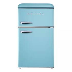 Galanz 313048888821 20 Inch 3.1 Cu. Ft. Retro Top Freezer Refrigerator Bebop Blue Energy Star