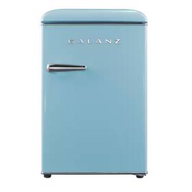 Galanz 445041254259 18 Inch 2.5 Cu. Ft. Retro Single Door Refrigerator Bebop Blue Energy Star