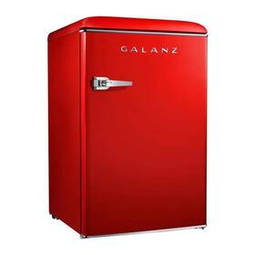 Galanz Glr44rder 4.4 Cu. Ft. Retro Style Compact Single Door Refrigerator Red - No Freezer