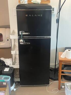 Galanz Glrf76tmbker2 Black Retro Refrigerator