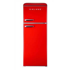 Galanz Glrf76tmrder2 Retro 7.6 Cu Ft Top Freezer Refrigerator Frost Free Dual Door