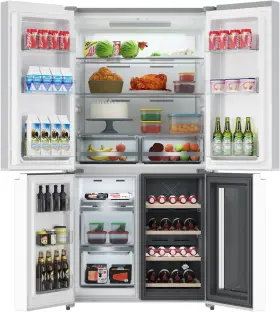 0ylax Garvee French Door Refrigerator 35.6in 21 Cu.ft Wine Cooler Stainless Steel