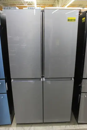 Cae28dm5ts5 Ge Caf 36 Inch Platinum Glass French Quad Door Refrigerator Nob #151692