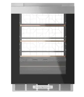 Ccr06bm2ps5sku Ge Caf Built-in Beverage Center Fridge In Platinum Glass 14-bottle 126-can Wifi