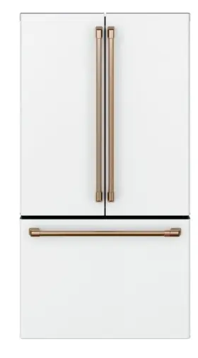 Cwe23sp4mw2 Ge 36 Inch Matte White French Door Refrigerator Nib #134225