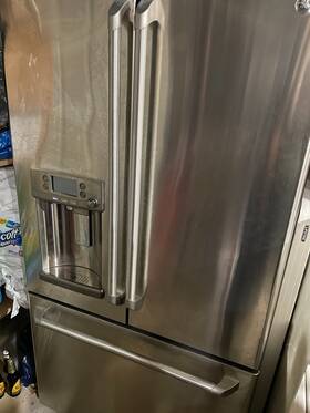 Ge Cye22tshdss Smart French Door Refrigerator Water And Hotwater Dispenser Stainless Steel