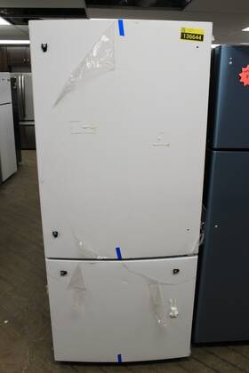 Ge Gbe21dgkww 30 Inch White 21.0 Cu. Ft. Bottom-freezer Refrigerator Nob #136644