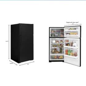 Ge Gie18ethdrbb Black Refrigerator With Ice Maker