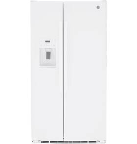 Ge Gse25ggphcww 25.3 Cu. Ft. Side-by-side Door Refrigerator White