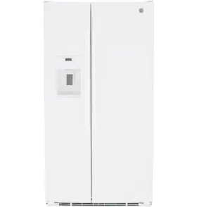 Gse25ggphcww Ge 25.3 Cu. Ft. Side-by-side Door Refrigerator White