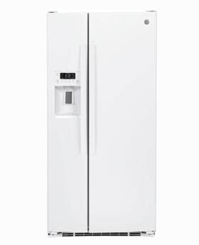 Ge Gss23ggkww 33 Inch Freestanding 23.2 Cu. Ft. Side By Refrigerator -