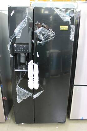 Ge Gss23ggpbb 33 Inch High-gloss Black Side By Refrigerator Nob #154868