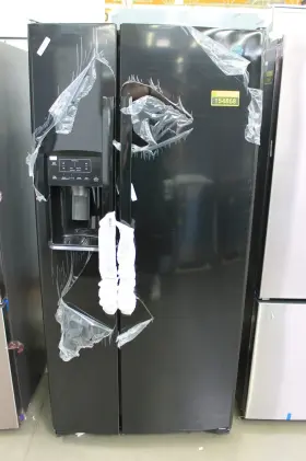 Gss23ggpbb Ge 33 Inch High-gloss Black Side By Refrigerator Nob #154868