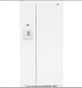 Gss23ggpfcww Ge 23.0 Cu. Ft. Side-by-side Refrigerator 33-inch Wide In White