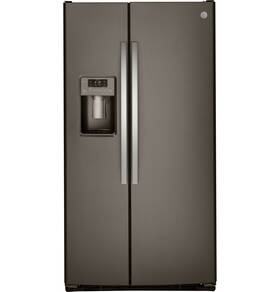 Ge Gss25gmpjces 25.3 Cu Ft. Side-by-side Refrigerator Fingerprint Resistant Slate Medium Gray
