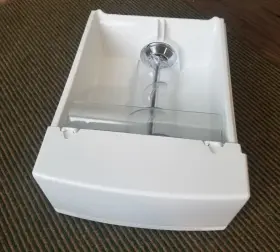 Gss25jfmdww Ge Ice Storage Drawer Complete Assembly For Refrigerator Model Gss25jfmd