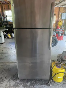 Gte18gsnrss Ge 28 Inch Stainless 17.5 Cu. Ft. Top-freezer Refrigerator Nob #145263