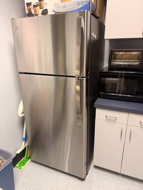 Ge Gts17gsndrss Stainless Steel Top-freezer Refrigerator Local Pickup 90815