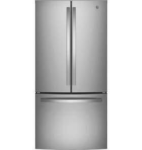 Ge Gwe19jmlxfes 18.6 Cu Ft 33 In Counter-depth French-door Refrigerator Fingerprint Resistant
