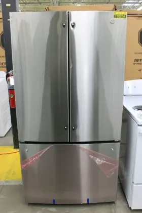 Gwe22jymfs Ge 36 Inch Stainless 21.9 Cu. Ft. Cd French Door Refrigerator Nob #150204