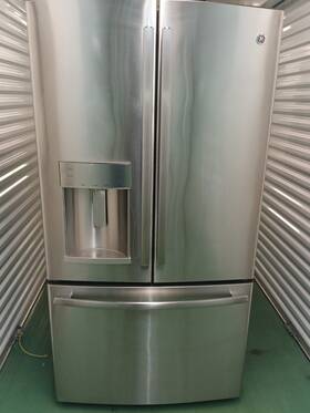 Ge Gye22kshhss French Door Refrigerator Stainless Steel Ice Maker Water