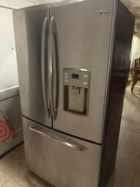 Ge Profile Pfcs1njwa French Door Refrigerator Stainless Steel Water Dispenser Ice Maker