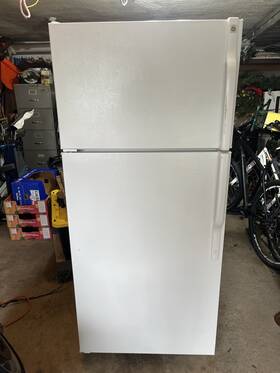 Ge Tbx16jabnrww Inch J Series 15.6 Cu. Ft. Top-mount No-frost Refrigeratortbx16jabnrww