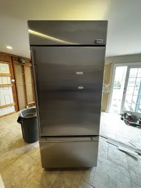 Zics360nnlh Ge Monogram 36 Inch Built-in Bottom Mount Freezer Refrigerator