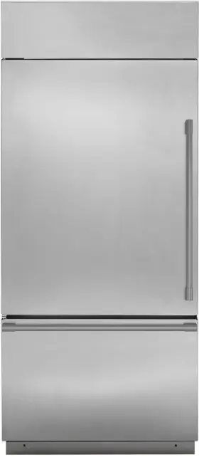 Zics360nplh Ge Monogram 36 Inch Stainless Cd Built-in Bf Refrigerator Nob #135728