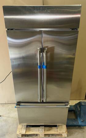 Ge Zips360npbss New Monogram 36 Inch Built-in Stainless Refrigerator Freezer
