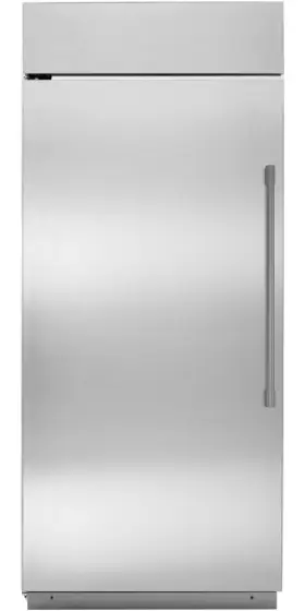 Zirs360nnlh Ge Monogram 36 Inch Stainless Lh Built-in Refrigerator Nob #148177