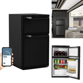 10006167 Gearzaar 2-way 12v / 110v Fridge Rv Truck Refrigerator 2.8 Cu.ft Quiet Hotel Dorm