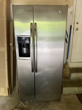 Gss25gypfs General Electric Side By Fridge And Freezer Stainless Steel Ice Dispense
