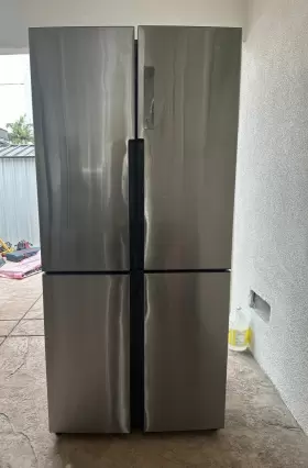 Qhe16hypfs Haier 33 Inch Stainless Cd Quad Door French Refrigerator Nob #145426