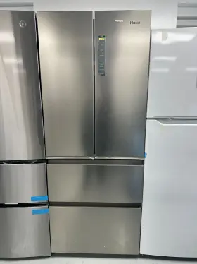 Qjs15yrcfs Haier 14.5 Cu. Ft. French Door Refrigerator In Fingerprint Resistant Stainless