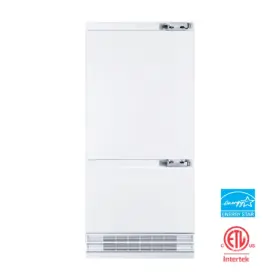 Hrbisbm36pr Hallman Brand New 36 Inch Built-in Panel Ready Refrigerator Bottom Mount Freezer