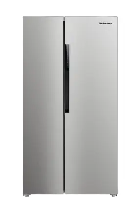 Hz8551 Hamilton Beach 15.6 Cu. Ft. Side By Stainless Refrigerator Freestanding