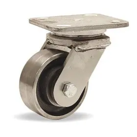 S-whs-4hfsb Hamilton Stainless Steel Workhorse Swivel Caster 4 Inch X 2 Forged