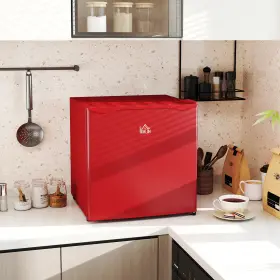 Us800-127v80rd0141 Homcom Mini Freezer Countertop 1.1 Cu.ft Compact Upright For Home Office Red