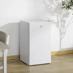 Us800-129v80wt0146 Homcom 3.2 Cu.ft Compact Refrigerator With Adjustable Thermostat White