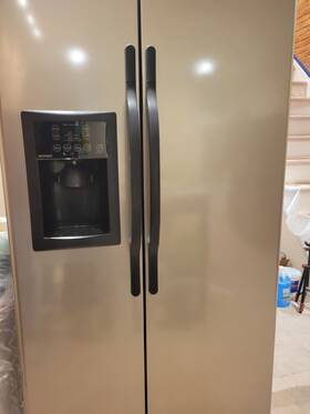 Hotpoint Hsm25gftc Side-by-side Stainless Steel Refrigerator